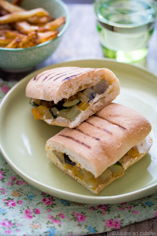 Sandwich panini légumes et fromage frais | Jujube en cuisine